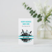 De beroeps van de schoonmaakdienst PERSONALIZE Visitekaartje (Staand voorkant)