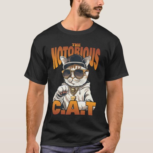 De beruchte kat t-shirt (Voorkant)