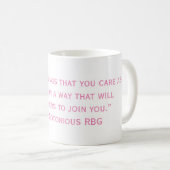 De beruchte Mok van het citaat RBG (Voorkant rechts)