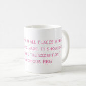 De beruchte Mok van het citaat RBG (Voorkant rechts)