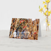 De Bes Notecards van de winter Kaart (Gele Bloem)