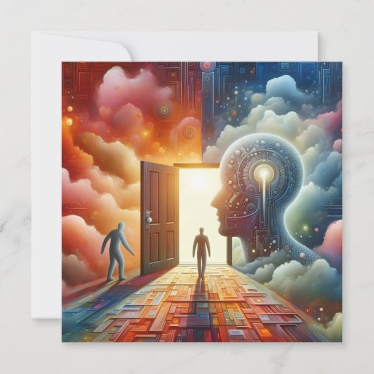 De bescheiden geleerde kaart (Voorkant)