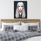 De beschermer van de heks Fantasy kunst schilderen Canvas Afdruk (Insitu (Slaapkamer))