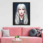 De beschermer van de heks Fantasy kunst schilderen Canvas Afdruk (Insitu (Woonkamer))