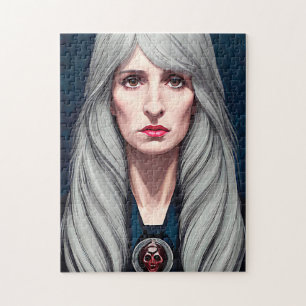De beschermer van de heks Fantasy kunst schilderen Legpuzzel