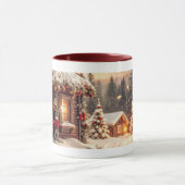 De besneeuwde winter mok (Midden)