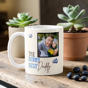 De Bessie Papa Foto Blauwe Bessen Koffiemok