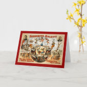 De best presterende apen ter wereld 1892 kaart (Gele Bloem)