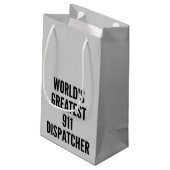 De beste 911 Dispatcher ter wereld Klein Cadeauzakje (Achterkant Gekanteld)