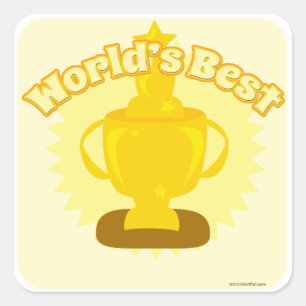 De beste aanpasbare design ter wereld! vierkante sticker