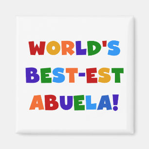 De beste Abuela Bright Colors Tshirts ter wereld Magneet