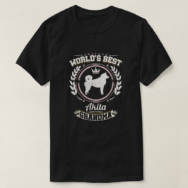 De beste Akita Grandma Granddog ter wereld T-shirt
