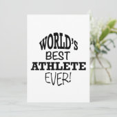 De beste atleet ter wereld ooit kaart (Staand voorkant)