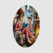 De beste babysitter ter ter wereld / moeder / groo ornament (voorkant)