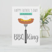 De beste BBQ Koning Vaderdag (Staand voorkant)