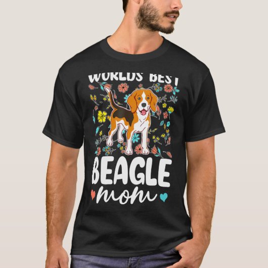 De beste Beagle Mom Dog T-shirt (Voorkant)