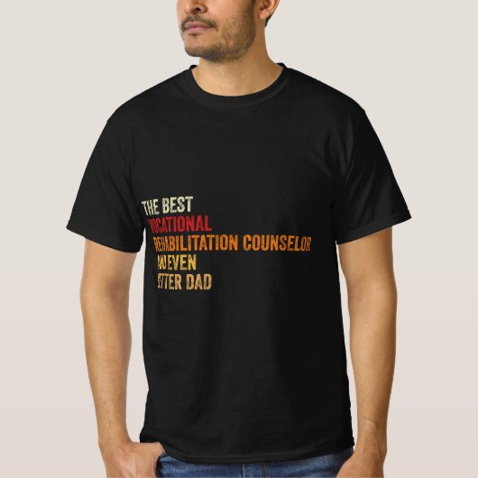 de beste beroepsrevalidatiecommentaar en t-shirt (Voorkant)