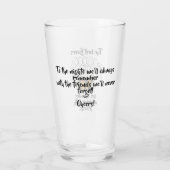 "De beste bieren zijn met vrienden" Bier Glas (Achterkant)