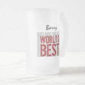 De beste Boss Grunge ter wereld met aangepaste naa Matglas Bierpul (Voorkant rechts)