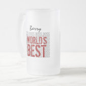 De beste Boss Grunge ter wereld met aangepaste naa Matglas Bierpul (Voorkant links)