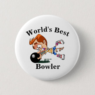 De beste Bowler ter wereld Ronde Button 5,7 Cm