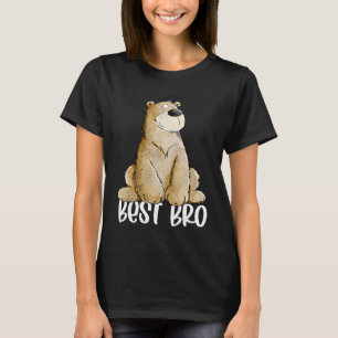 De beste broer ik grappige wilde baer voor grote o t-shirt