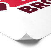 De beste broer ter wereld poster (Hoek)