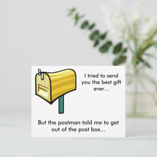 De beste cadeau ooit? briefkaart (Staand voorkant)