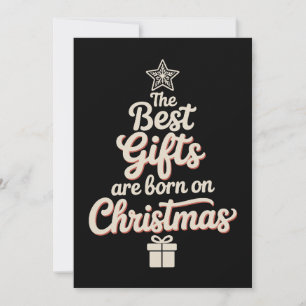 De Beste Cadeaus Worden Geboren Op Kerstdag Verjaa Feestdagenkaart