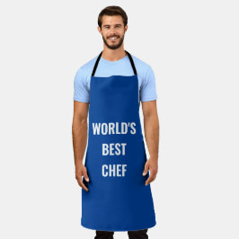 De beste chef-kok ter wereld schort