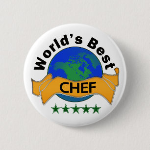 De beste Chef ter wereld Ronde Button 5,7 Cm