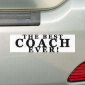 De Beste Coach Ooit! Bumpersticker (Op auto)
