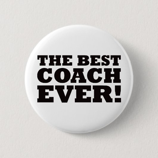 De Beste coach ooit Ronde Button 5,7 Cm (Voorkant)