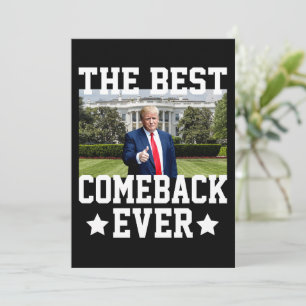De beste comeback ooit Trump 47e President Feestdagenkaart