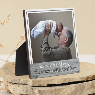 De beste Dads worden gepromoot naar opa fotohout Fotoplaat