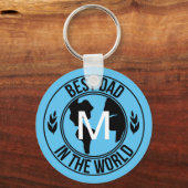 DE BESTE DAG IN DE WERELD MONOGRAMMEDE SLEUTELHANG SLEUTELHANGER (Voorkant)