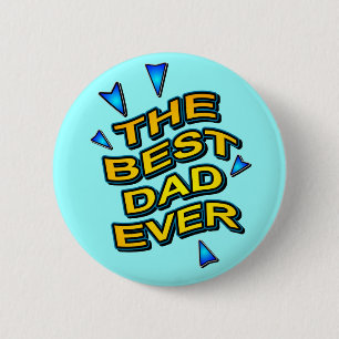 DE BESTE DAG OOIT leuk, slim cadeau voor vader Ronde Button 5,7 Cm