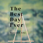 De beste dag ooit! Modern, gedurfd, bruiloft Acryl Bord (Neutraal)