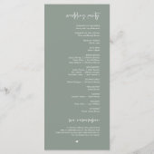 De beste dag ooit, Modern minimalist Light Sage Gr Programma (Achterkant)