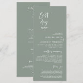 De beste dag ooit, Modern minimalist Light Sage Gr Programma (Voorkant / Achterkant)