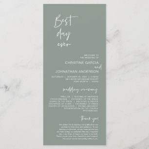 De beste dag ooit, Modern minimalist Light Sage Gr Programma