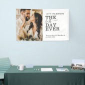 De Beste Dag Ooit Trouwfoto Spandoek (Beurs)