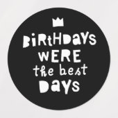 De beste dagen waren de 90s Hip Hop Party. Labels (Design 2)