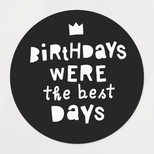 De beste dagen waren de 90s Hip Hop Party. Labels (Design 1)