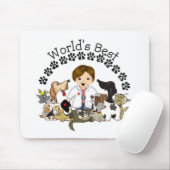 De beste diergeneeskundige Mousepad ter wereld Muismat (Met muis)