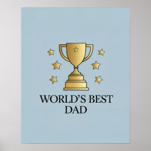 De beste digitale papa trofee ter wereld - digitaa poster