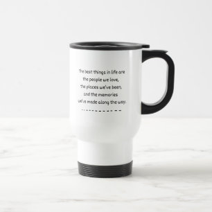 "De beste dingen in het leven" Travel Coffee Mok