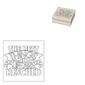 De beste dingen in het leven worden gered 	rubberstempel (Gestempeld)