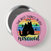 De beste dingen in het leven zijn geredde Button (Voorkant /achterkant)