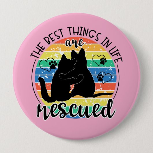 De beste dingen in het leven zijn geredde Button (Voorkant)